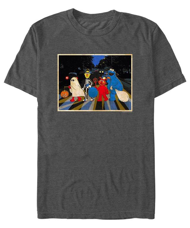 Fifth Sun Mens Sesame Street Crew Treating Short Sleeves T-shirt Product Image