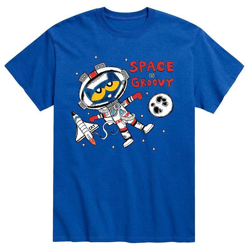 Mens Pete The Cat Space Is Groovy Tee Athletic Grey Product Image