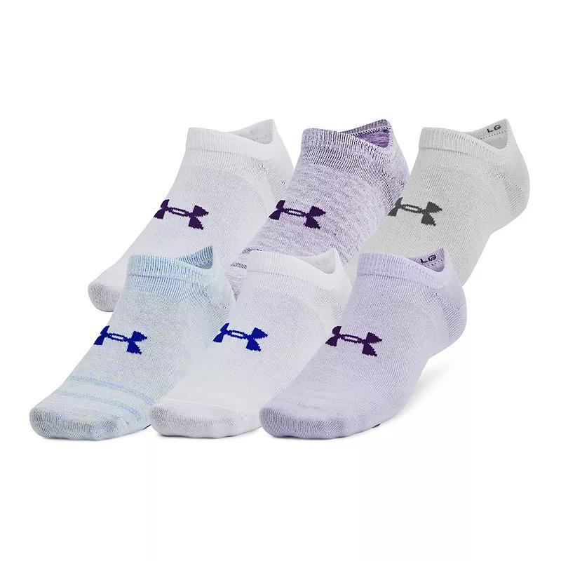 Unisex Under Armour 6-Pack Essential No-Show Socks, Womens Product Image