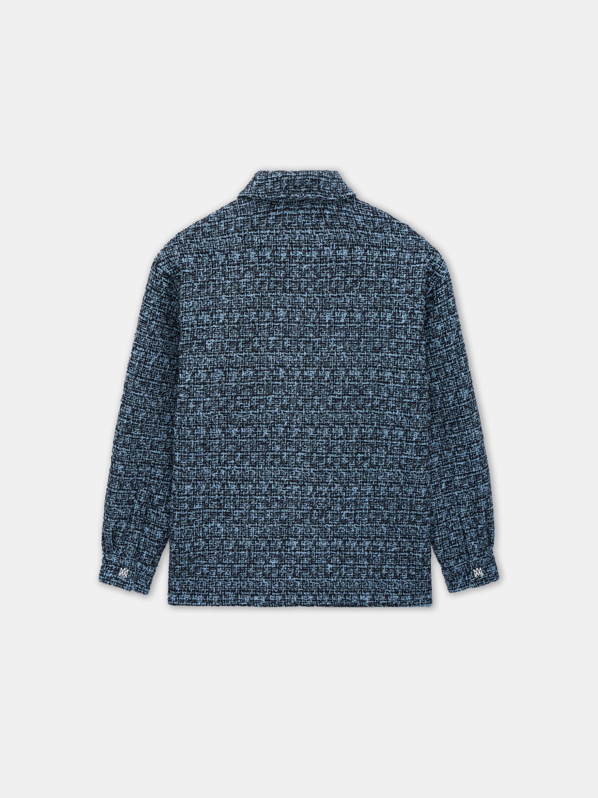 BOUCLE PADDED OVERSHIRT - Midnight Blue Male Product Image