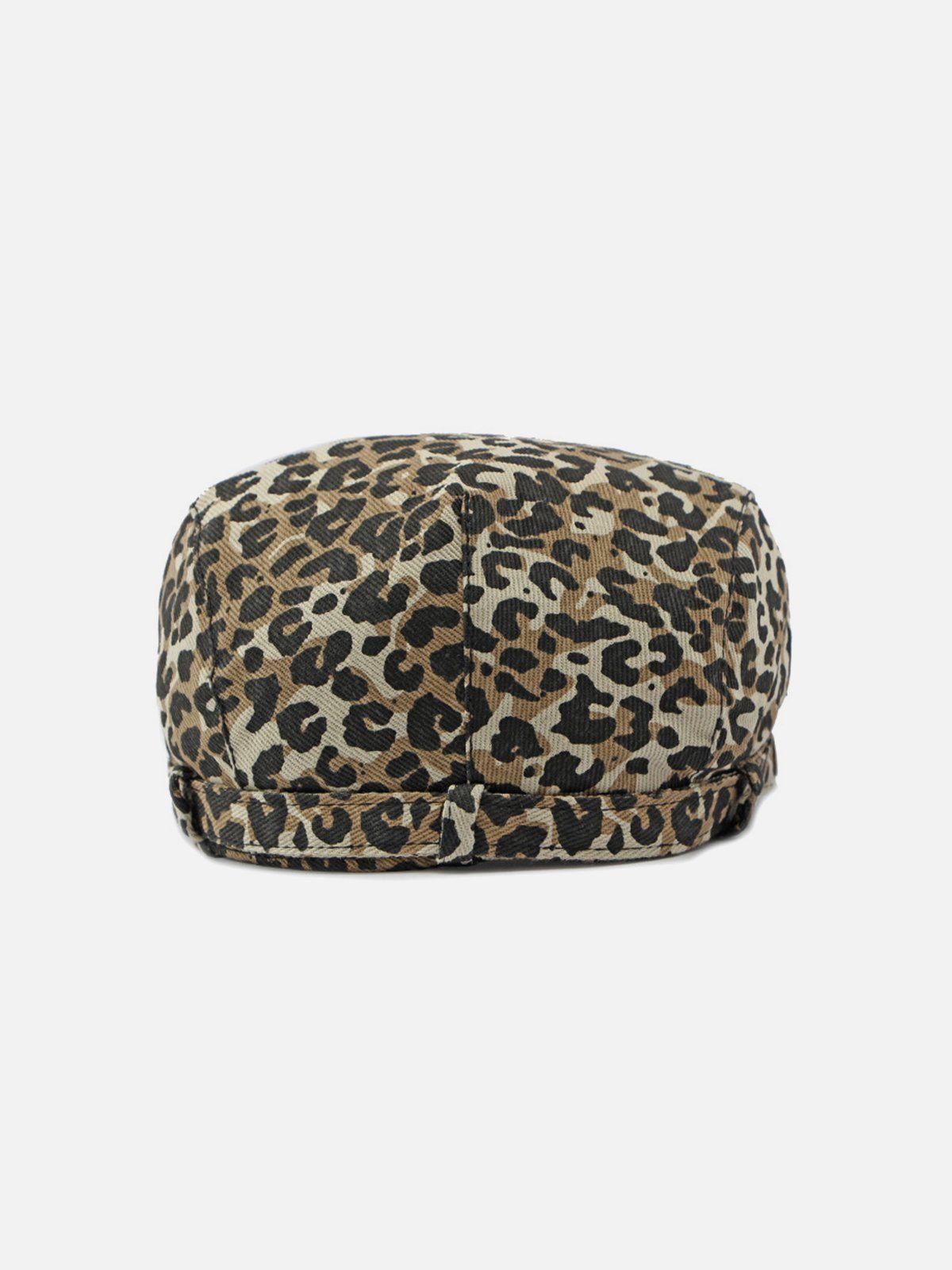 Vintage Leopard Print Beret Product Image