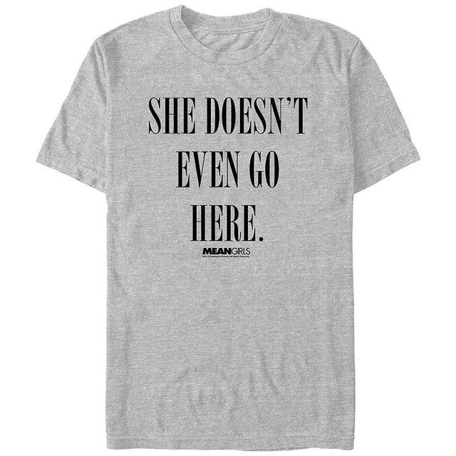 Mens Mean Girls She Doesnt Even Go Here Graphic Tee Product Image