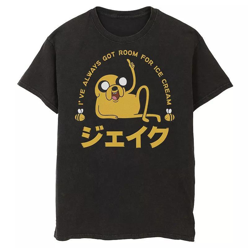 Mens Cartoon Network Adventure Time Jake Room For Ice Cream Kanji Tee Product Image