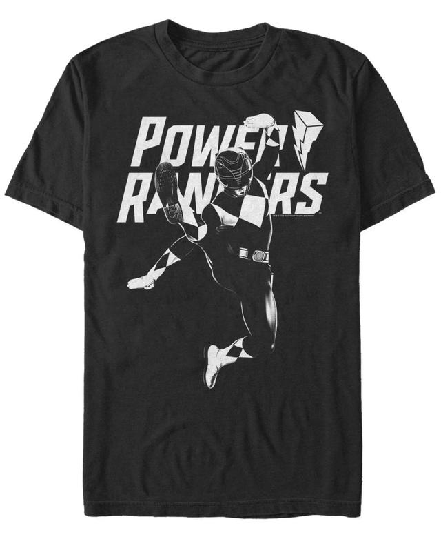 Mens Power Rangers White Ranger Action Pose Tee Product Image