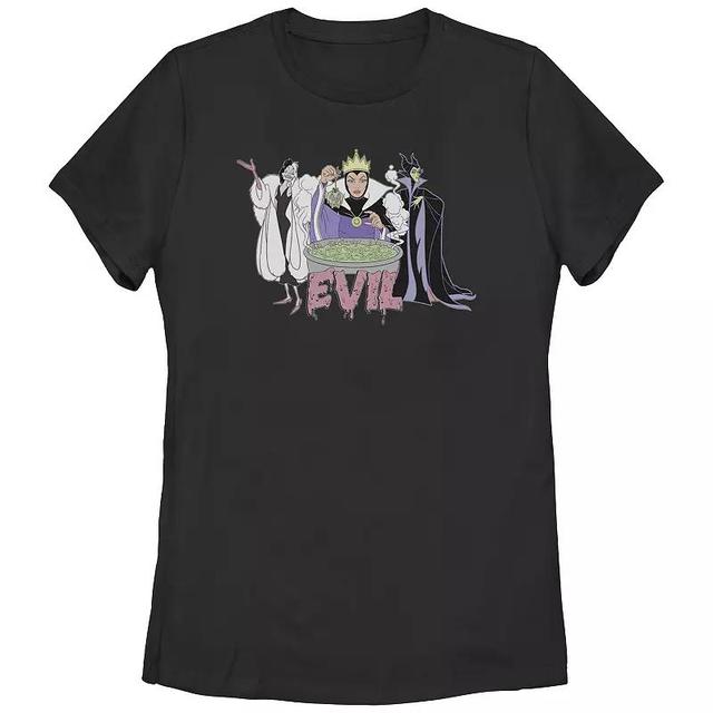 Disneys Villains Evil Queen Poisoned Apple Womens Tee, Girls Product Image