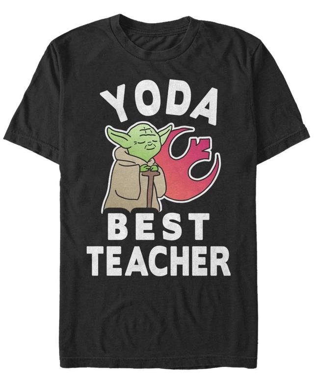 Mens Star Wars Yoda Best Teacher Portrait Tee Product Image