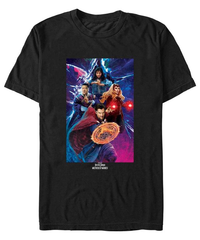 Mens Likeness Doctor Strange Movie 2 Doctor Strange Group Shot Short Sleeve T-shirt Product Image