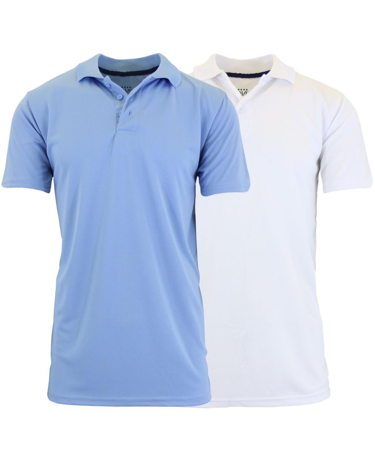 Galaxy By Harvic Mens Tag less Dry-Fit Moisture-Wicking Polo Shirt, Pack of 2 Product Image