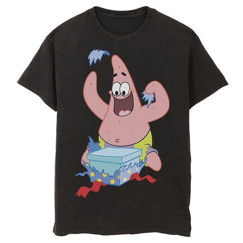 Mens Nickelodeon SpongeBob SquarePants Patrick Star Holiday Graphic Tee Blue Product Image