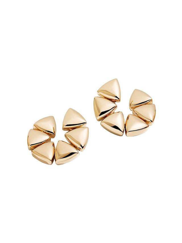 Womens Freccia 18K Rose Gold Clip-On Earrings Product Image