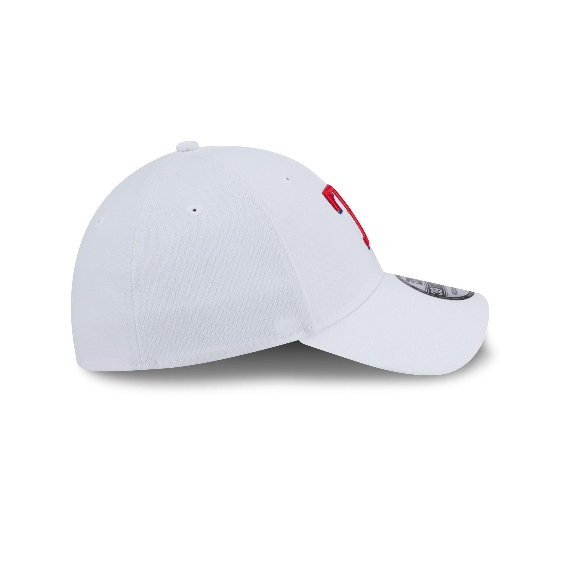 Texas Rangers Optic White 39THIRTY Stretch Fit Hat Male Product Image