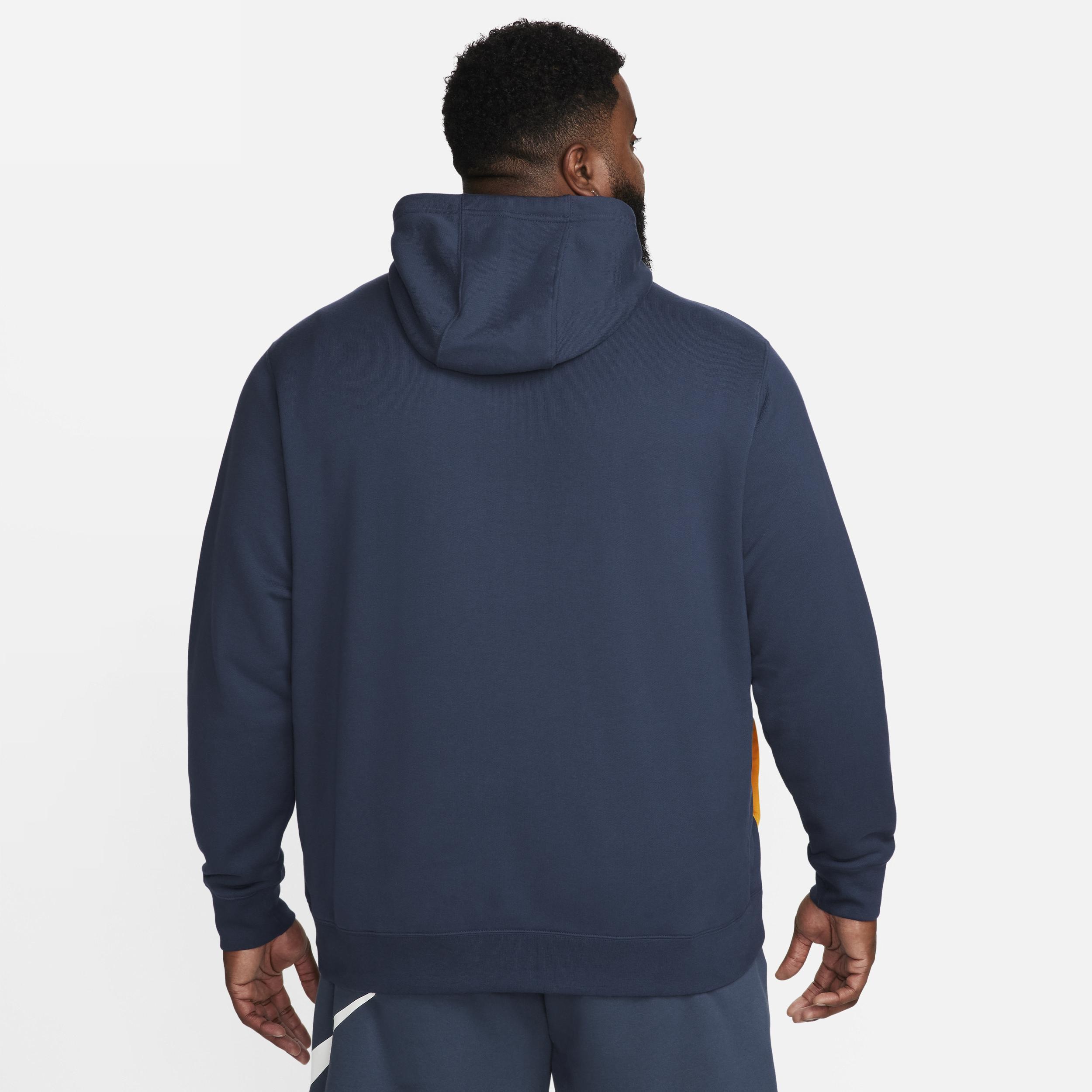 Nike Men's Club Fleece French Terry Color-Blocked Hoodie Product Image