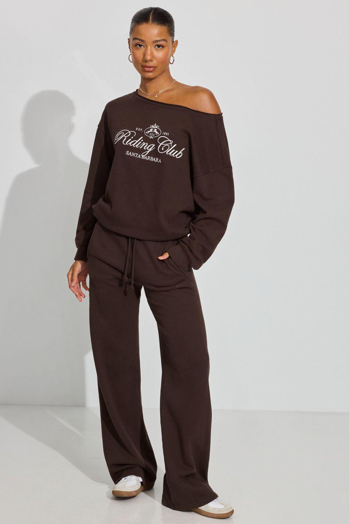 SoftTerry Off Shoulder Sweatshirt Product Image