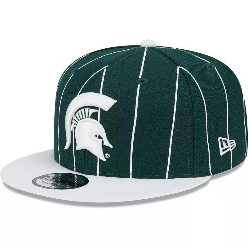 Mens New Era /White Michigan State Spartans Vintage 9FIFTY Snapback Hat Product Image