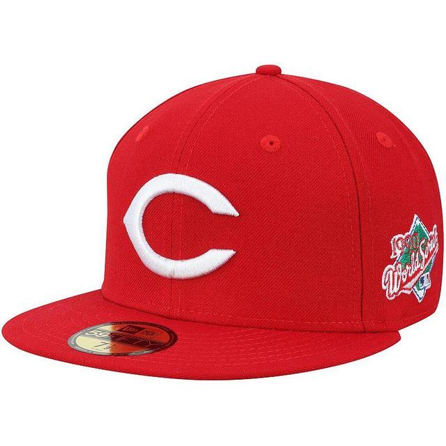 Mens New Era Red Cincinnati Reds 1990 World Series Wool 59FIFTY Fitted Hat Product Image