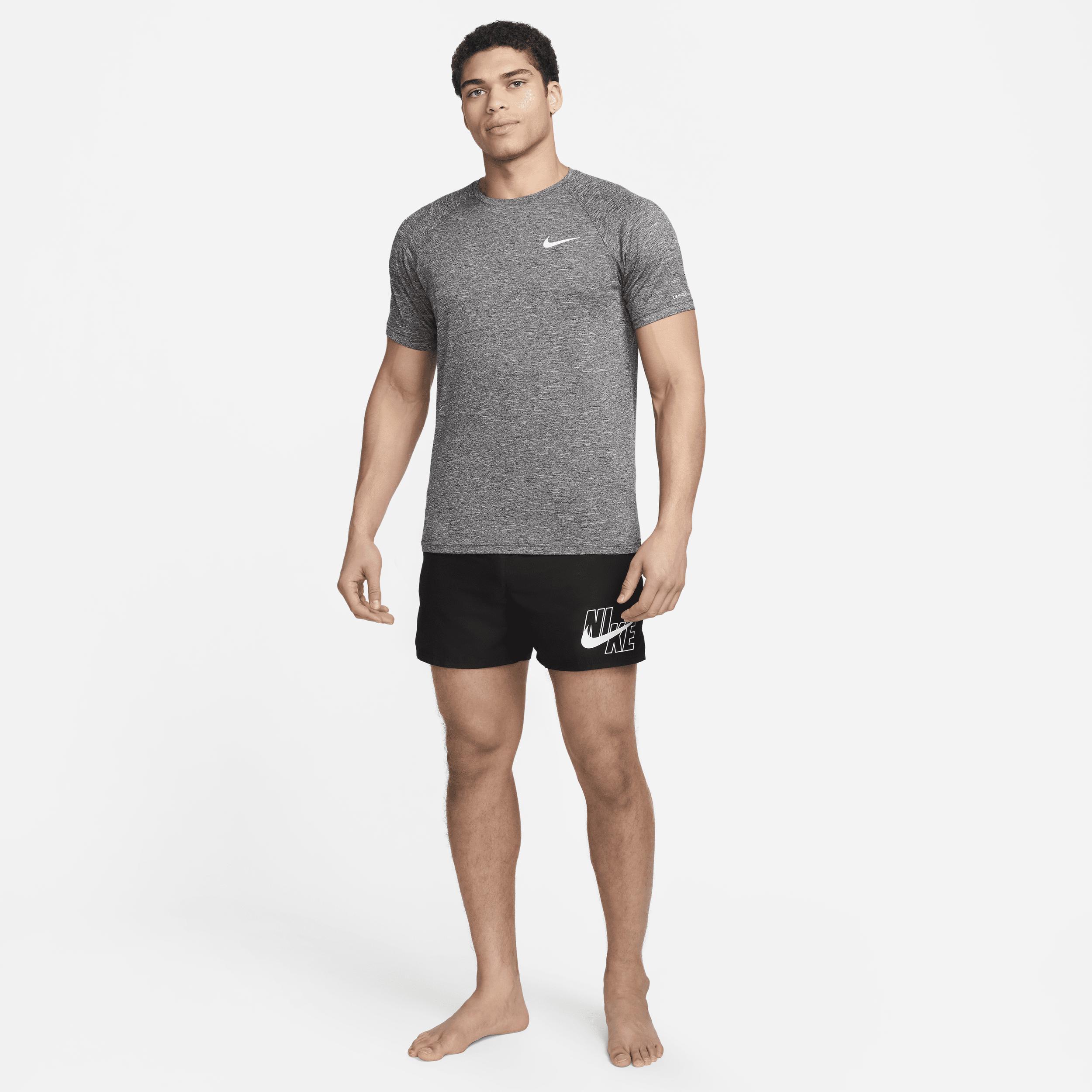 Nike Men's Heathered Short-Sleeve Hydroguard Swim Shirt Product Image