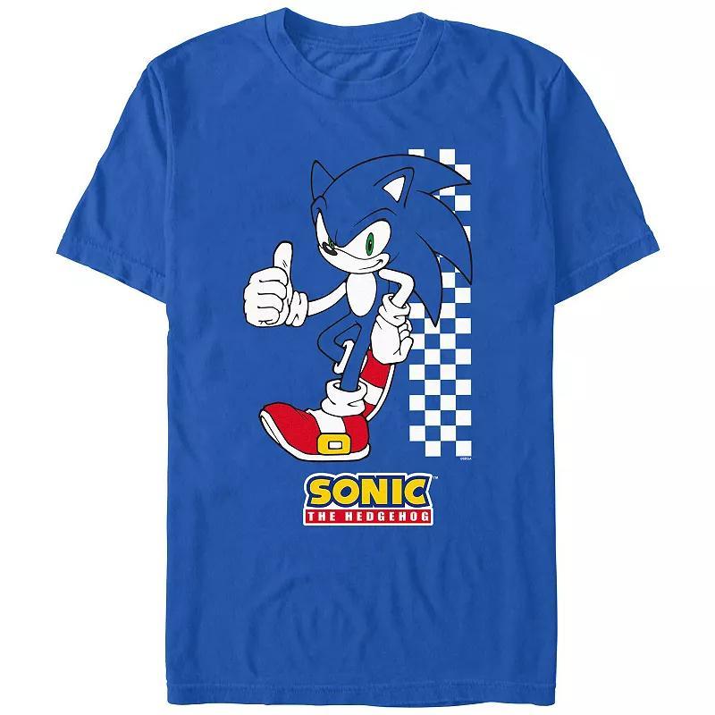 Mens Sonic The Hedgehog Thumbs Up Graphic Tee Product Image