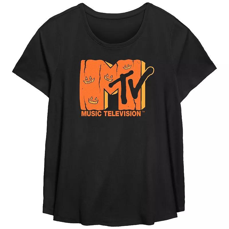 Plus Size MTV Jack O Lantern Logo Graphic Tee, Girls Product Image