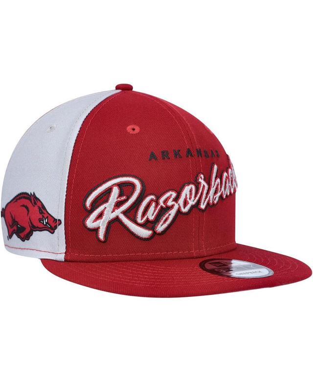 Mens New Era Cardinal Arkansas Razorbacks Outright 9FIFTY Snapback Hat Product Image