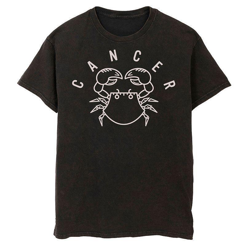 Mens Cancer Crab Green Ink Sketch Tee Product Image