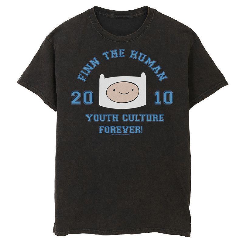 Mens Adventure Time Finn The Human Youth Culture Forever Graphic Tee Product Image