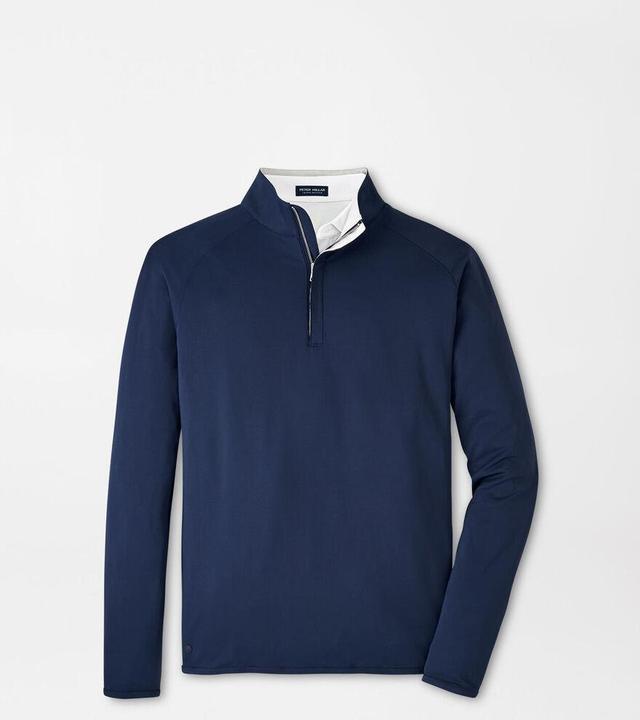 Peter Millar Mens Stealth Performance Quarter-Zip | Color: Navy | Size: M Product Image