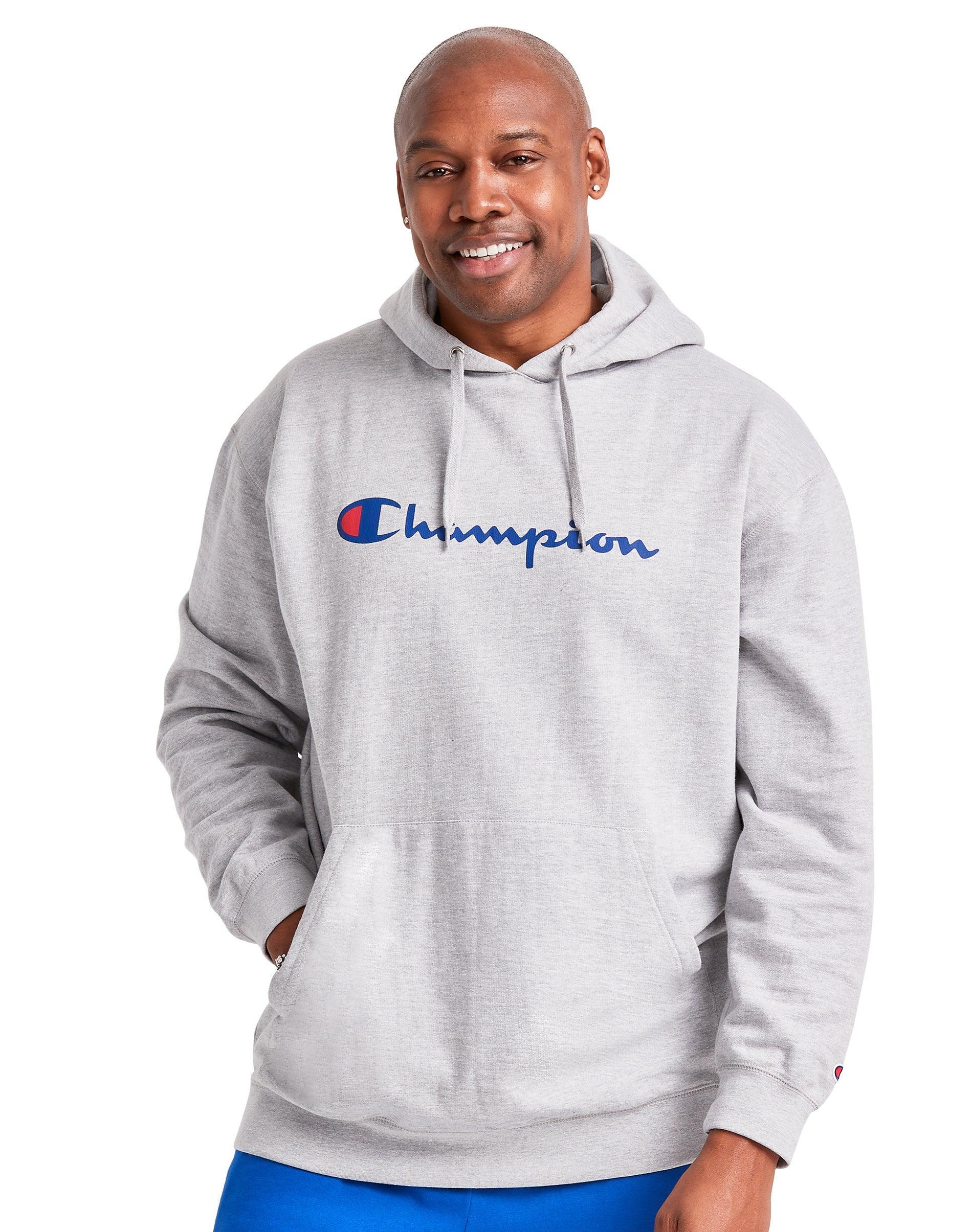 Champion Big Tall Powerblend Graphic Hoodie Men's Clothing Product Image