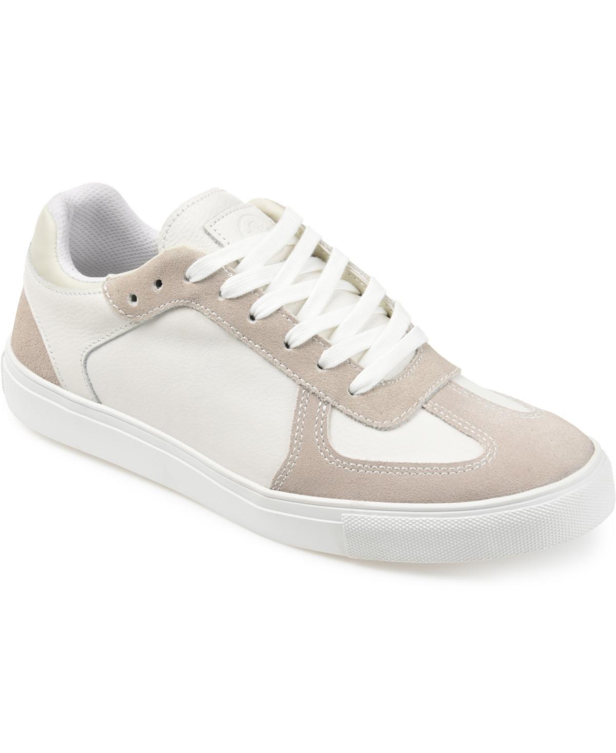 Thomas & Vine Gambit Mens Leather Sneakers White Product Image