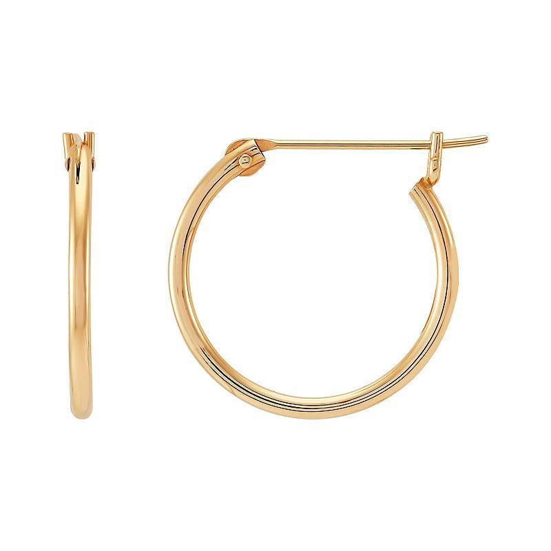 Everlasting Gold 10k Gold Hoop Earrings, Womens, Yellow Product Image