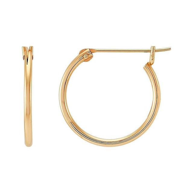 Everlasting Gold 10k Gold Hoop Earrings, Womens Product Image