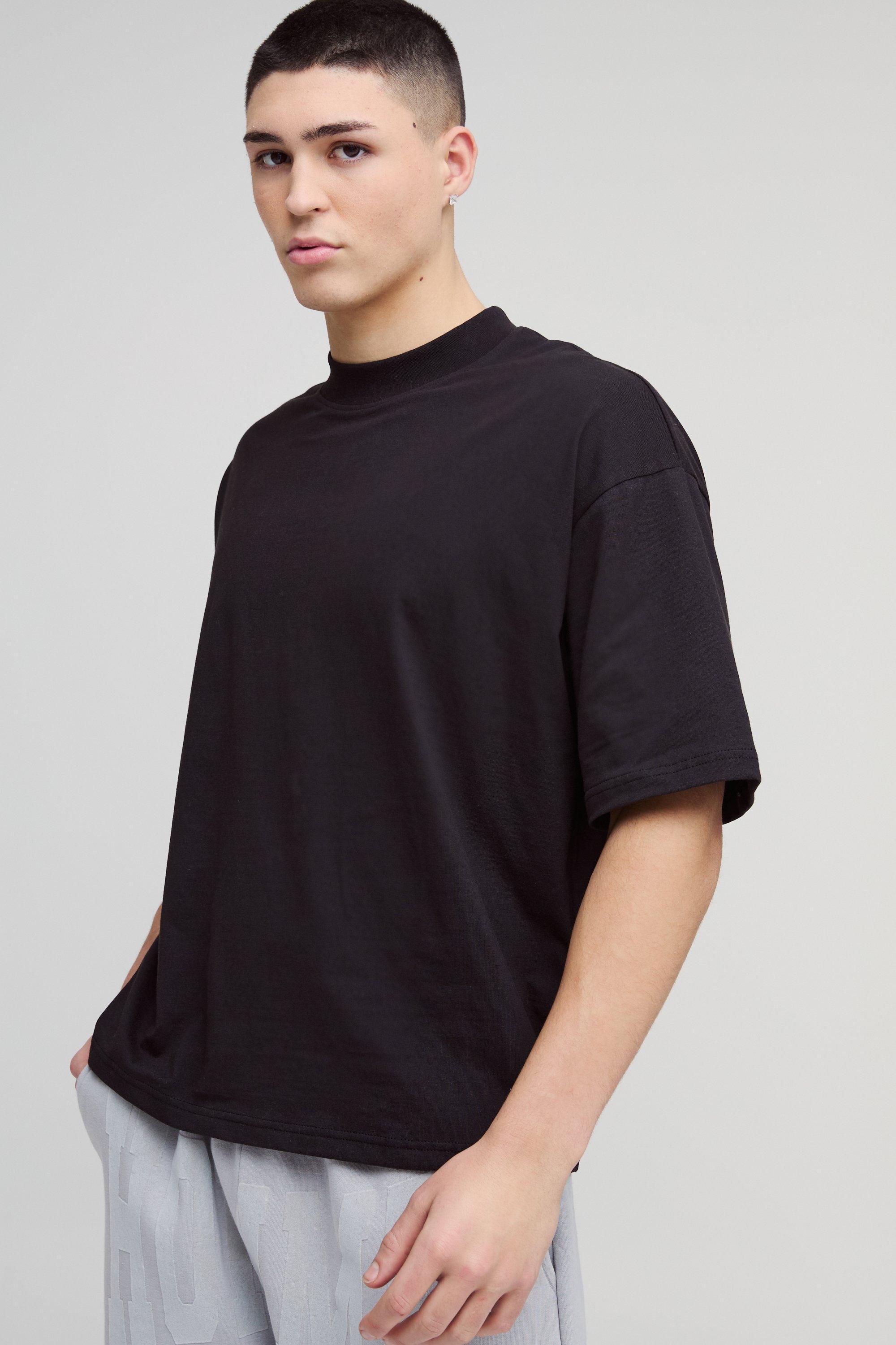 Oversized Boxy Extended Neck T-shirt | boohooMAN USA Product Image