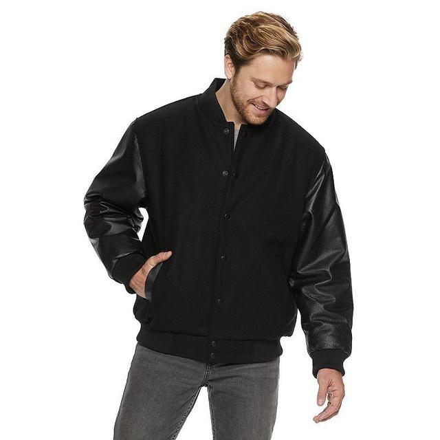 Mens Vintage Leather Classic Varsity Jacket Product Image