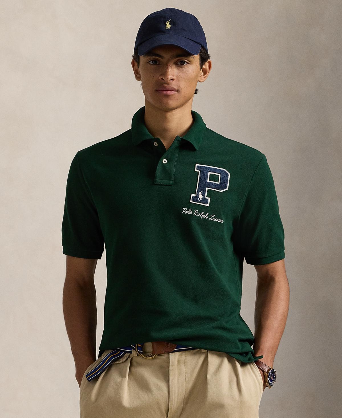 Polo Ralph Lauren Mens Classic-Fit Logo Patch Mesh Polo Shirt Product Image