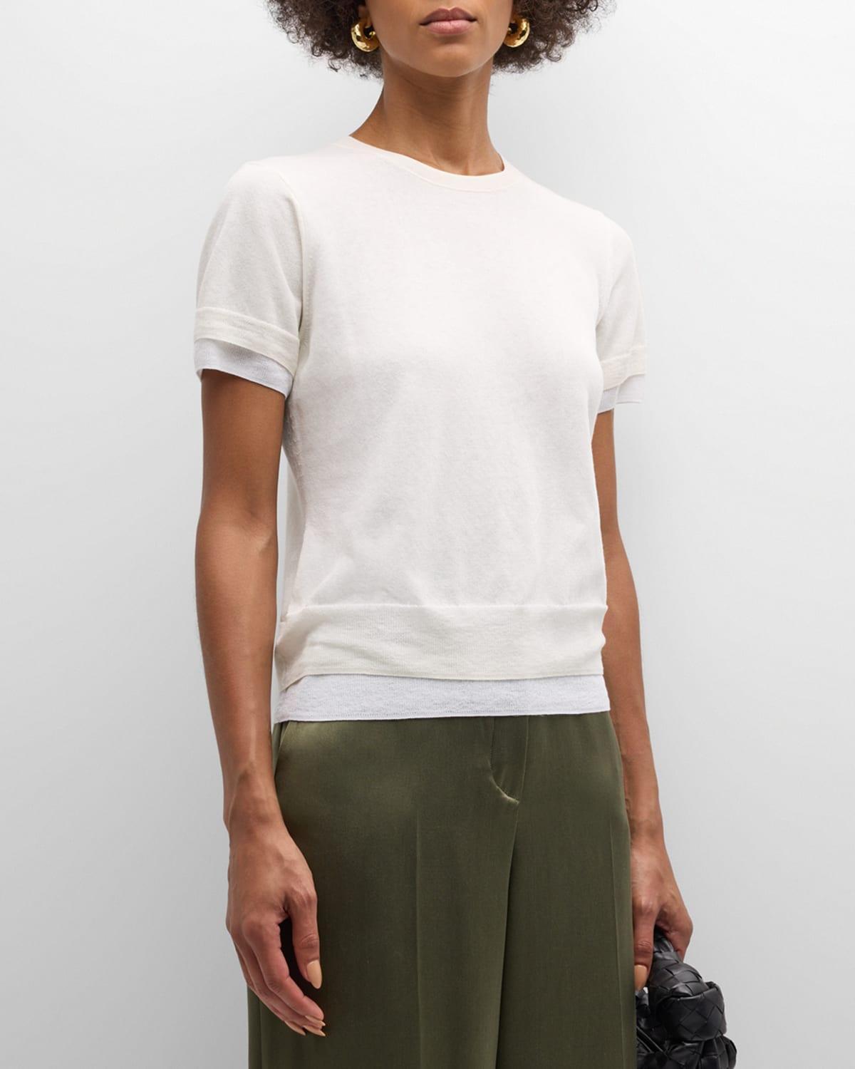 Double-Layer Short-Sleeve T-Shirt Product Image