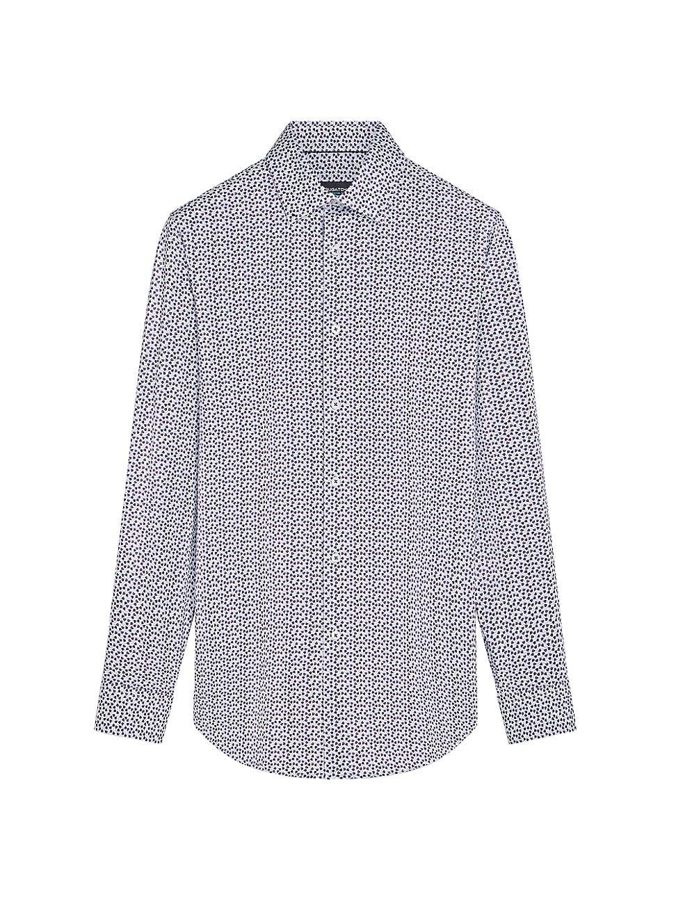 Mens James Geometric Floral Ooohcotton Long-Sleeve Button-Down Shirt Product Image