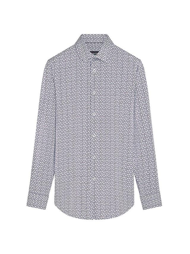 Mens James Geometric Floral Ooohcotton Long-Sleeve Button-Down Shirt Product Image