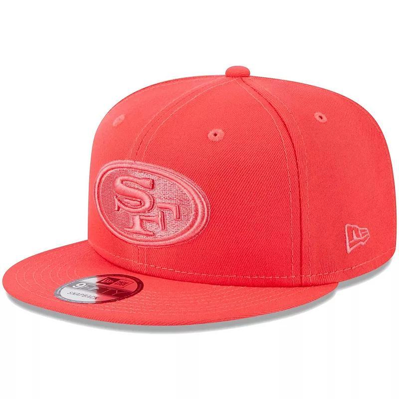 Mens New Era Scarlet San Francisco 49ers Color Pack Brights 9FIFTY Snapback Hat Product Image