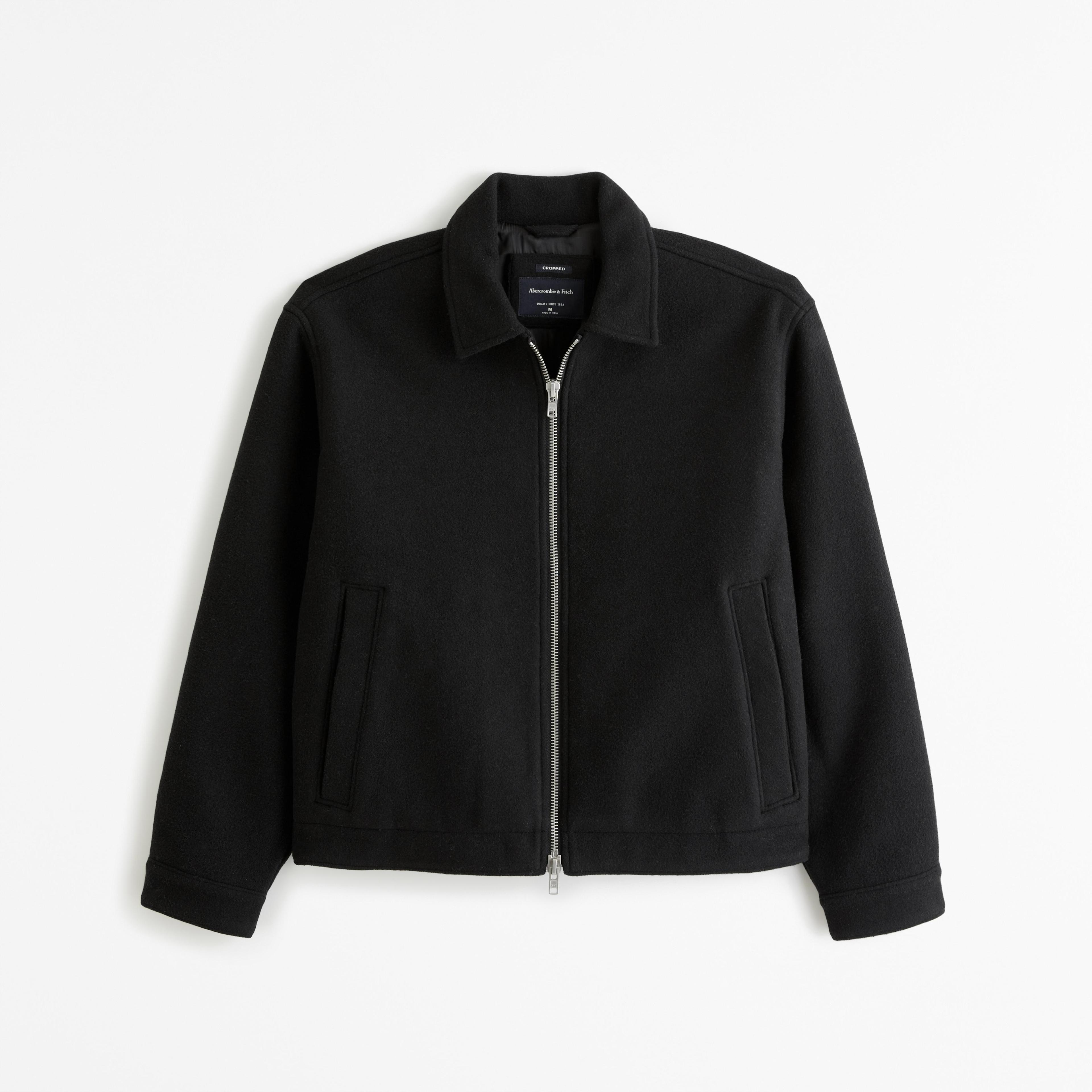 Cropped Dressy Zip Jacket Product Image