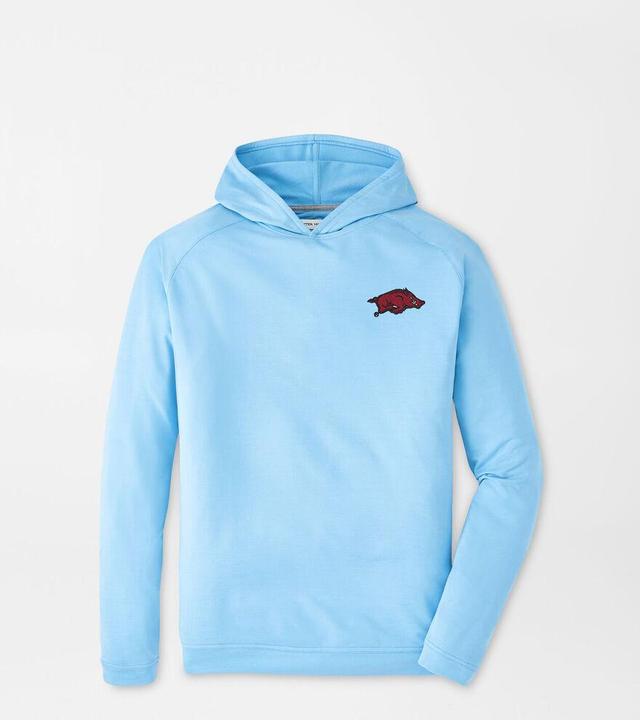 Peter Millar Mens Arkansas Pine Performance Hoodie | Color: Cottage Blue | Size: XXL Product Image