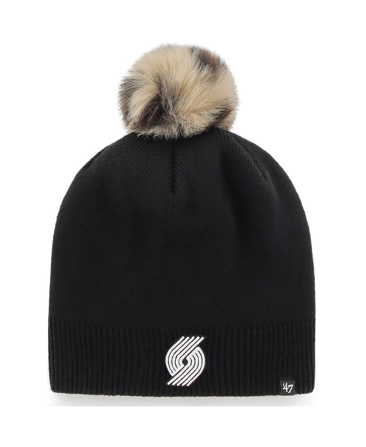 Womens 47 Portland Trail Blazers Serengeti Knit Beanie with Pom Product Image