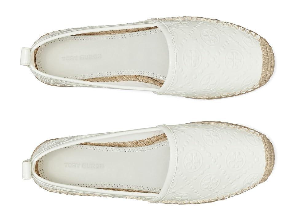 Tory Burch T Monogram Platform Espadrille (Gardenia) Women's Wedge Shoes Product Image