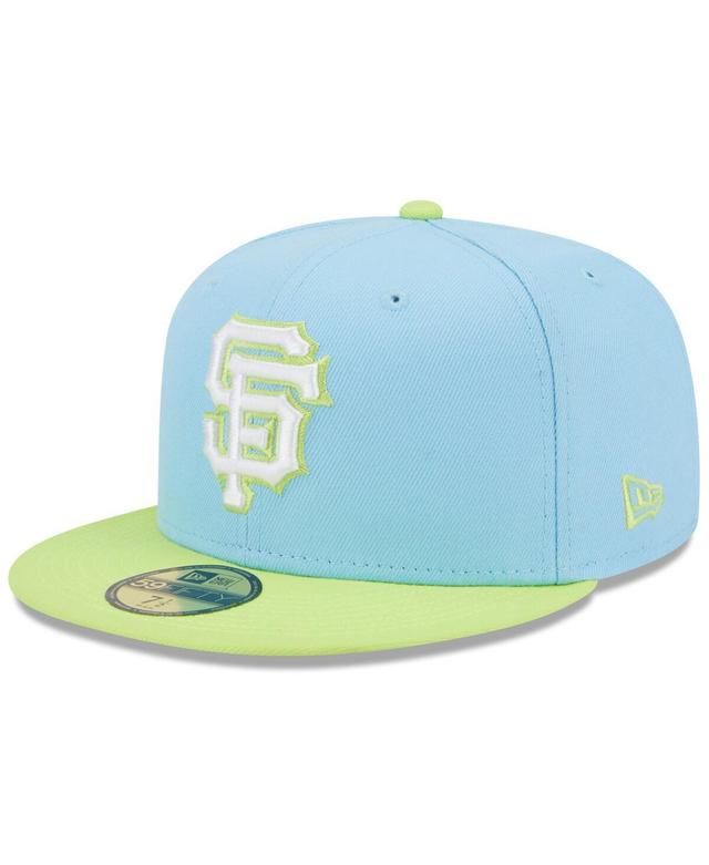 Mens New Era Light Blue San Francisco Giants Spring Color Two-Tone 59FIFTY Fitted Hat - Light Blue Product Image