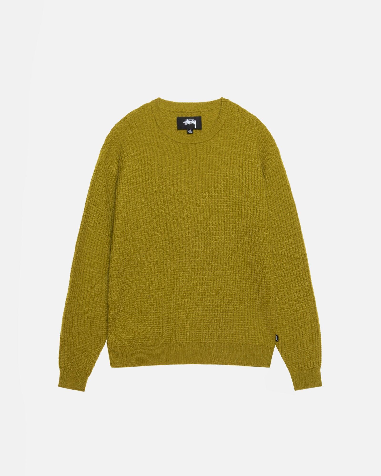 WAFFLE KNIT CASHMERE CREW Male Product Image