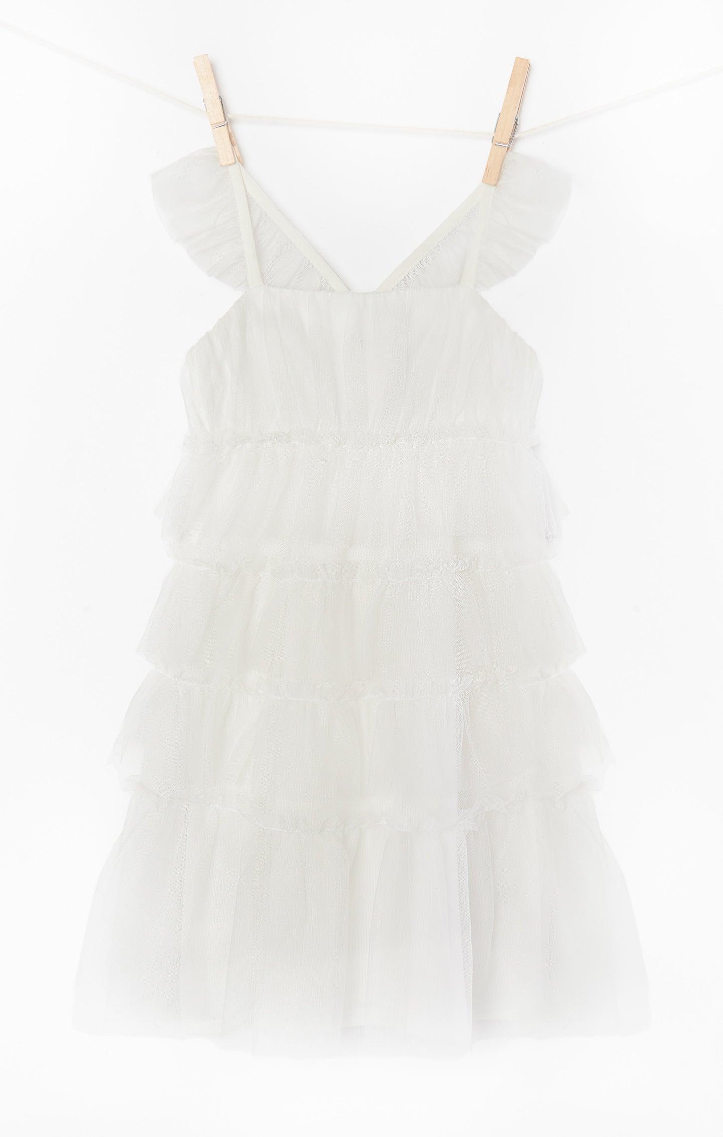 Little Fairytale Dress ~ White Tulle Kids Product Image