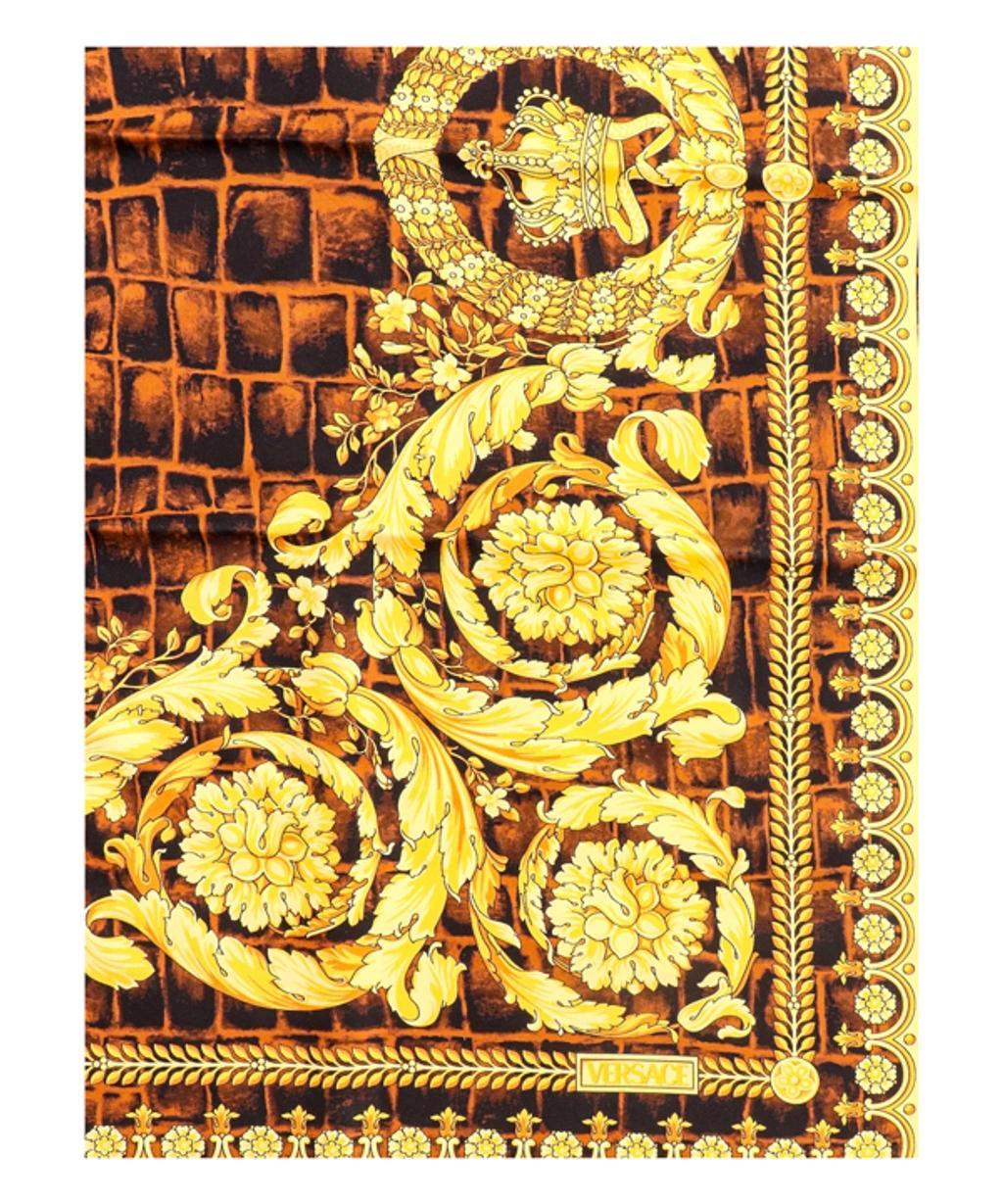 Silk Foulard In Gold Product Image