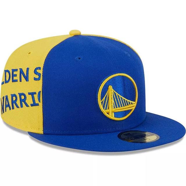 Mens New Era Royal/Gold Golden State Warriors Gameday Wordmark 59FIFTY Fitted Hat Product Image