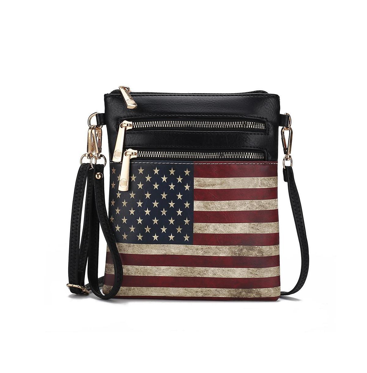 Mkf Collection Genesis Printed Flag Women s Crossbody Bag by Mia K Product Image