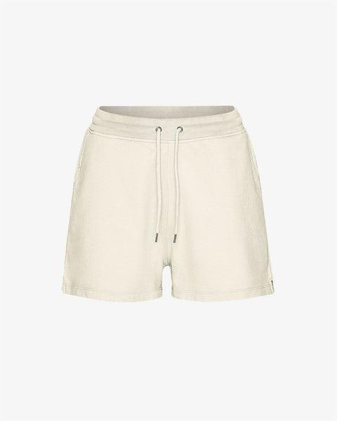 Women Organic Sweatshorts - Ivory White Product Image