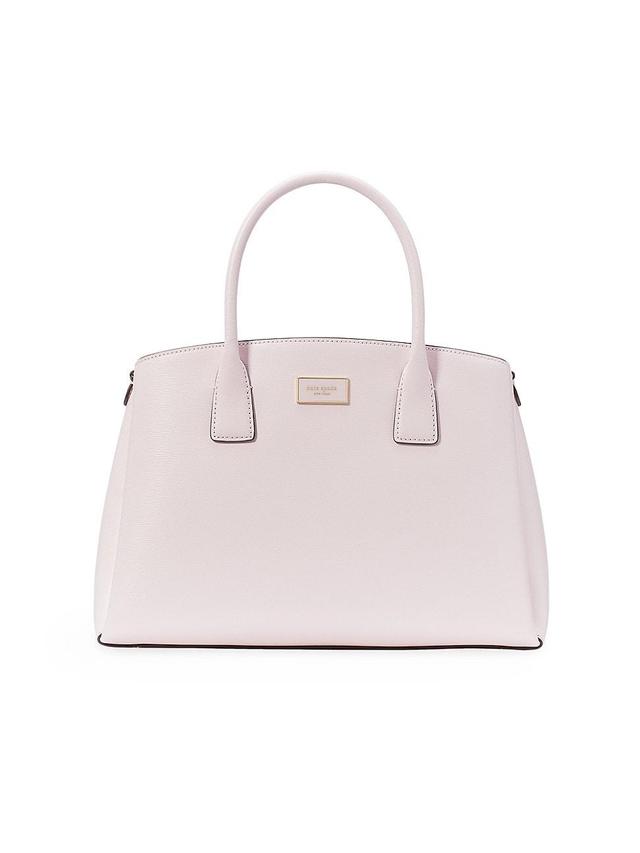 Womens Serena Saffiano Leather Satchel Product Image