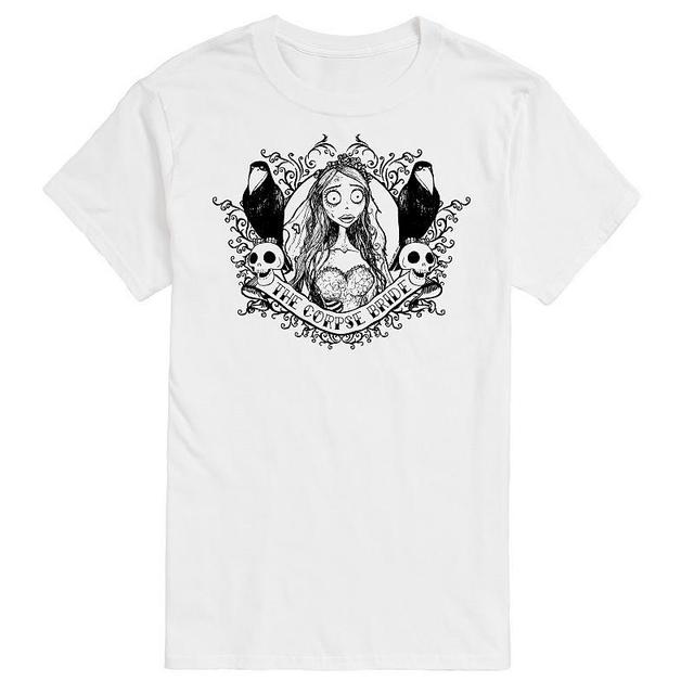 Big & Tall Corpse Bride Crows Graphic Tee, Mens Product Image